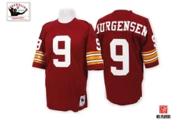 Washington Commanders Men's Authentic Red Throwback Jersey (9 Sonny Jurgensen)