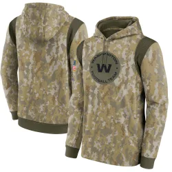 Washington Commanders Men's Camo 2021 Salute to Service Therma Performance Pullover Hoodie