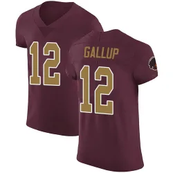 Washington Commanders Men's Elite Burgundy Alternate Vapor Untouchable Jersey (12 Michael Gallup)