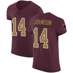 Washington Commanders Men's Elite Burgundy Alternate Vapor Untouchable Jersey (14 Josh Johnson)