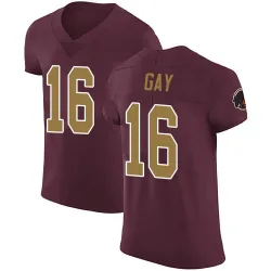 Washington Commanders Men's Elite Burgundy Alternate Vapor Untouchable Jersey (16 Matt Gay)