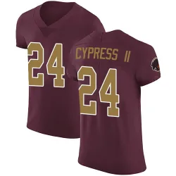 Washington Commanders Men's Elite Burgundy Alternate Vapor Untouchable Jersey (24 Fentrell Cypress II)