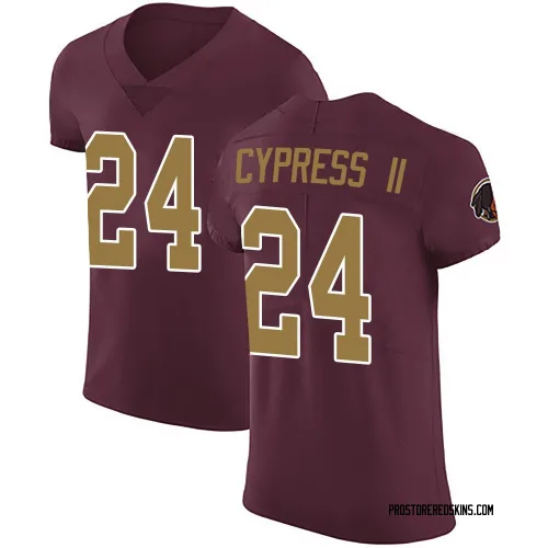 Washington Commanders Men's Elite Burgundy Alternate Vapor Untouchable Jersey (24 Fentrell Cypress II)