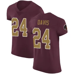 Washington Commanders Men's Elite Burgundy Alternate Vapor Untouchable Jersey (24 Michael Davis)