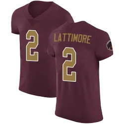 Washington Commanders Men's Elite Burgundy Alternate Vapor Untouchable Jersey (2 Marshon Lattimore)