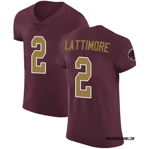 Washington Commanders Men's Elite Burgundy Alternate Vapor Untouchable Jersey (2 Marshon Lattimore)