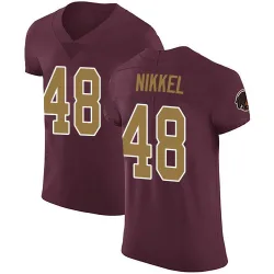 Washington Commanders Men's Elite Burgundy Alternate Vapor Untouchable Jersey (48 Ben Nikkel)