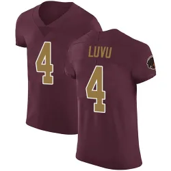 Washington Commanders Men's Elite Burgundy Alternate Vapor Untouchable Jersey (4 Frankie Luvu)