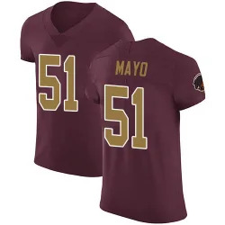 Washington Commanders Men's Elite Burgundy Alternate Vapor Untouchable Jersey (51 David Mayo)