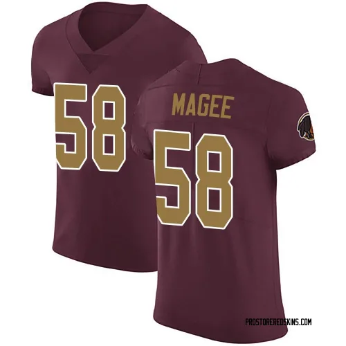 Washington Commanders Men's Elite Burgundy Alternate Vapor Untouchable Jersey (58 Jordan Magee)
