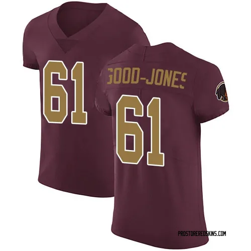 Washington Commanders Men's Elite Burgundy Alternate Vapor Untouchable Jersey (61 Julian Good-Jones)