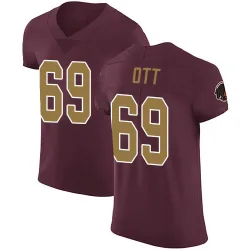 Washington Commanders Men's Elite Burgundy Alternate Vapor Untouchable Jersey (69 Tyler Ott)