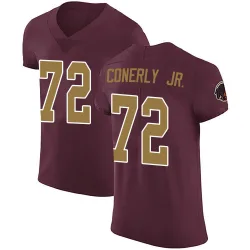 Washington Commanders Men's Elite Burgundy Alternate Vapor Untouchable Jersey (72 Josh Conerly Jr.)