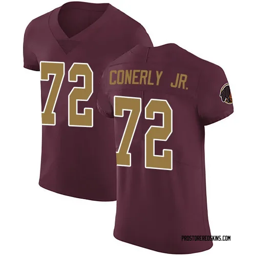 Washington Commanders Men's Elite Burgundy Alternate Vapor Untouchable Jersey (72 Josh Conerly Jr.)