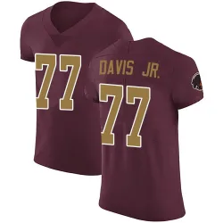 Washington Commanders Men's Elite Burgundy Alternate Vapor Untouchable Jersey (77 Carl Davis Jr.)