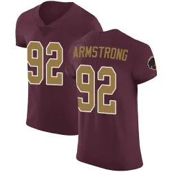 Washington Commanders Men's Elite Burgundy Alternate Vapor Untouchable Jersey (92 Dorance Armstrong)