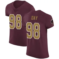 Washington Commanders Men's Elite Burgundy Alternate Vapor Untouchable Jersey (98 Sheldon Day)
