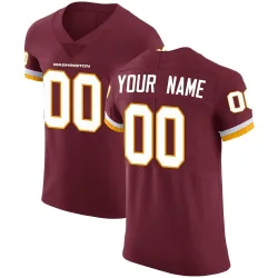 Washington Commanders Men's Elite Burgundy Team Color Vapor Untouchable Jersey (00 Custom)