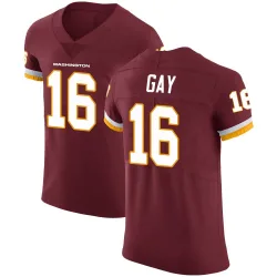 Washington Commanders Men's Elite Burgundy Team Color Vapor Untouchable Jersey (16 Matt Gay)