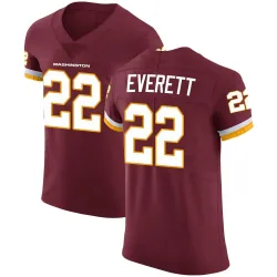 Washington Commanders Men's Elite Burgundy Team Color Vapor Untouchable Jersey (22 Deshazor Everett)