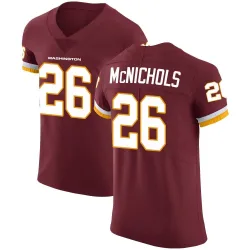 Washington Commanders Men's Elite Burgundy Team Color Vapor Untouchable Jersey (26 Jeremy McNichols)