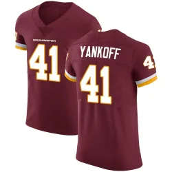 Washington Commanders Men's Elite Burgundy Team Color Vapor Untouchable Jersey (41 Colson Yankoff)