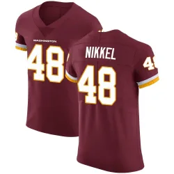Washington Commanders Men's Elite Burgundy Team Color Vapor Untouchable Jersey (48 Ben Nikkel)