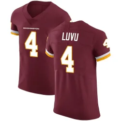 Washington Commanders Men's Elite Burgundy Team Color Vapor Untouchable Jersey (4 Frankie Luvu)