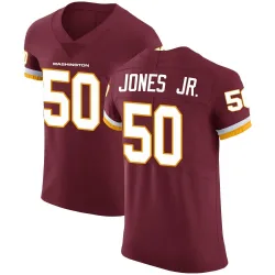 Washington Commanders Men's Elite Burgundy Team Color Vapor Untouchable Jersey (50 Andre Jones Jr.)