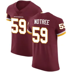 Washington Commanders Men's Elite Burgundy Team Color Vapor Untouchable Jersey (59 Bryce Notree)