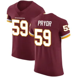 Washington Commanders Men's Elite Burgundy Team Color Vapor Untouchable Jersey (59 Joshua Pryor)