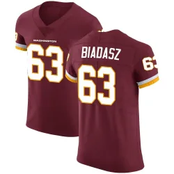 Washington Commanders Men's Elite Burgundy Team Color Vapor Untouchable Jersey (63 Tyler Biadasz)