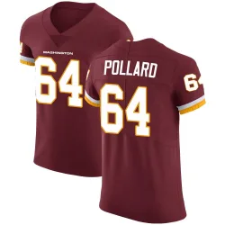 Washington Commanders Men's Elite Burgundy Team Color Vapor Untouchable Jersey (64 Norell Pollard)
