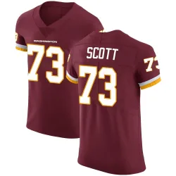 Washington Commanders Men's Elite Burgundy Team Color Vapor Untouchable Jersey (73 Trent Scott)
