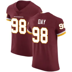 Washington Commanders Men's Elite Burgundy Team Color Vapor Untouchable Jersey (98 Sheldon Day)