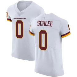 Washington Commanders Men's Elite White Vapor Untouchable Jersey (0 Collin Schlee)