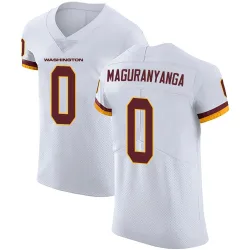Washington Commanders Men's Elite White Vapor Untouchable Jersey (0 T.J. Maguranyanga)