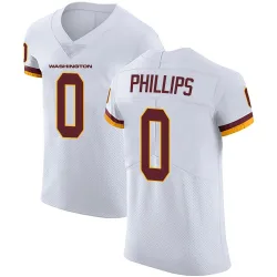 Washington Commanders Men's Elite White Vapor Untouchable Jersey (0 Tyre Phillips)