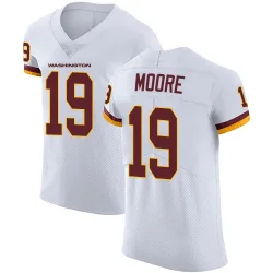 Washington Commanders Men's Elite White Vapor Untouchable Jersey (19 Chris Moore)