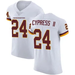 Washington Commanders Men's Elite White Vapor Untouchable Jersey (24 Fentrell Cypress II)