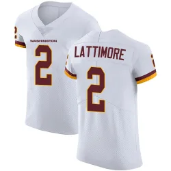 Washington Commanders Men's Elite White Vapor Untouchable Jersey (2 Marshon Lattimore)