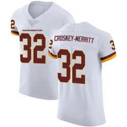 Washington Commanders Men's Elite White Vapor Untouchable Jersey (32 Jacory Croskey-Merritt)