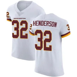 Washington Commanders Men's Elite White Vapor Untouchable Jersey (32 Xavier Henderson)