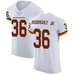 Washington Commanders Men's Elite White Vapor Untouchable Jersey (36 Chris Rodriguez Jr.)