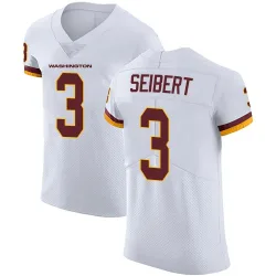 Washington Commanders Men's Elite White Vapor Untouchable Jersey (3 Austin Seibert)