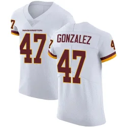 Washington Commanders Men's Elite White Vapor Untouchable Jersey (47 Zane Gonzalez)