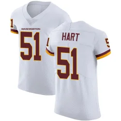 Washington Commanders Men's Elite White Vapor Untouchable Jersey (51 Bobby Hart)