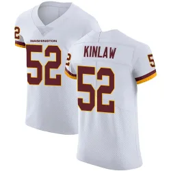 Washington Commanders Men's Elite White Vapor Untouchable Jersey (52 Javon Kinlaw)