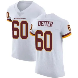Washington Commanders Men's Elite White Vapor Untouchable Jersey (60 Michael Deiter)