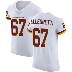 Washington Commanders Men's Elite White Vapor Untouchable Jersey (67 Nick Allegretti)